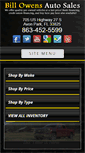 Mobile Screenshot of billowenscars.com