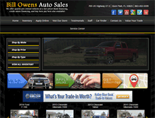 Tablet Screenshot of billowenscars.com